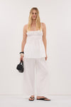 ZAHARA WHITE COTTON PANT