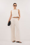 ROSALIE CREAM MARLE TAILORED PANT