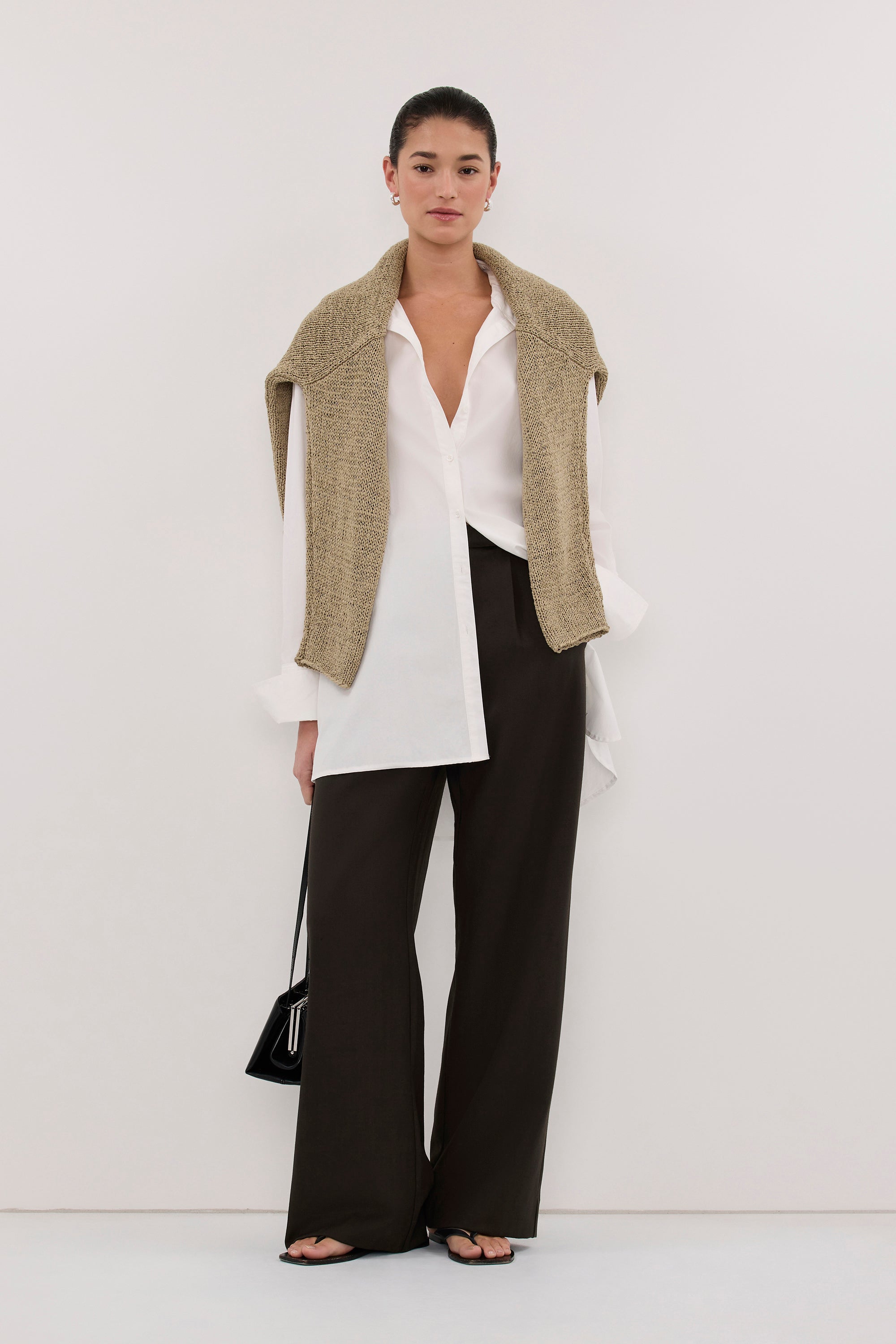 NOA BLACK OLIVE TAILORED PANT