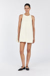 RENEE BUTTER HIGH NECK MINI DRESS