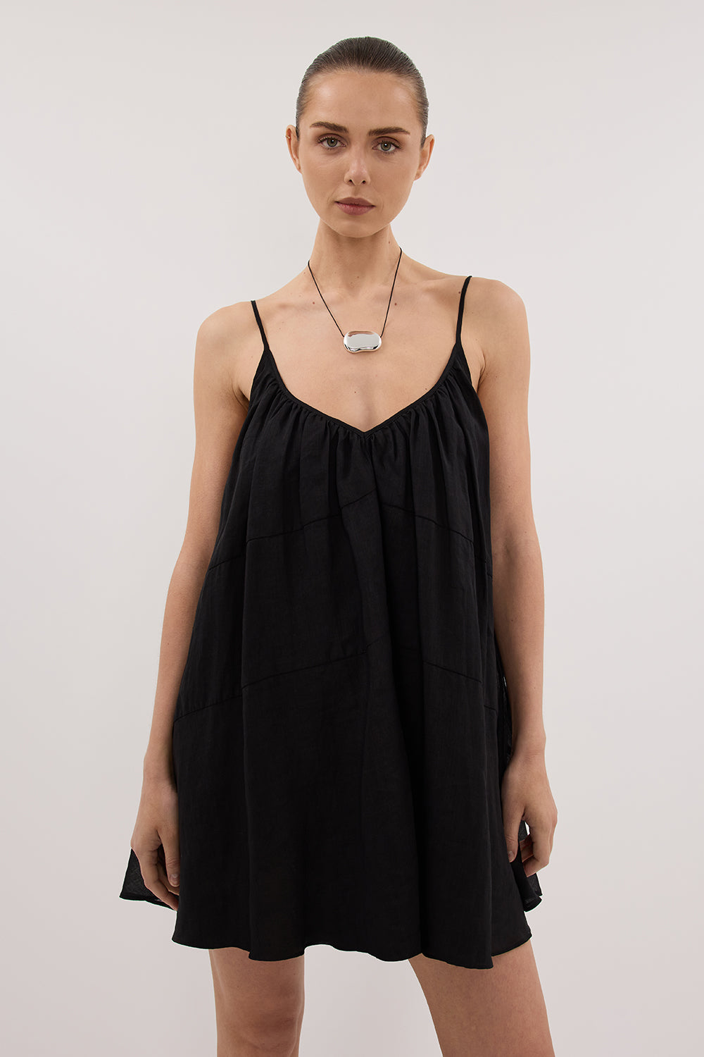 KAHN BLACK RAMIE MINI DRESS Clothing DISSH Boutiques 