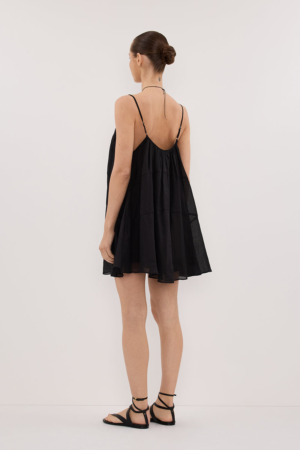 KAHN BLACK RAMIE MINI DRESS Clothing DISSH Boutiques 