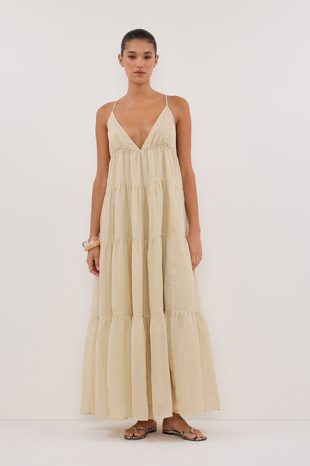 LIZA PLASTER RAMIE MIDI DRESS Clothing DISSH Boutiques 
