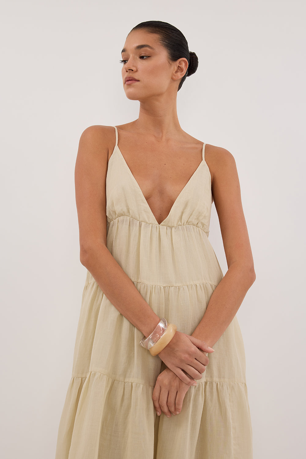 LIZA PLASTER RAMIE MIDI DRESS Clothing DISSH Boutiques 