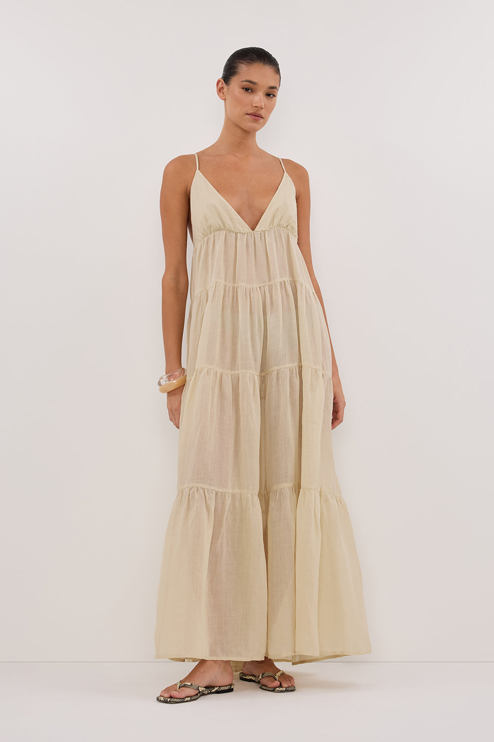 LIZA PLASTER RAMIE MIDI DRESS Clothing DISSH Boutiques 
