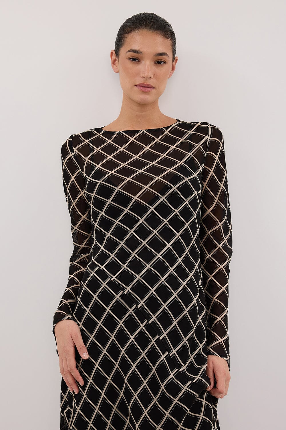 ARLINGTON BLACK GGT MIDI DRESS Clothing DISSH Boutiques 