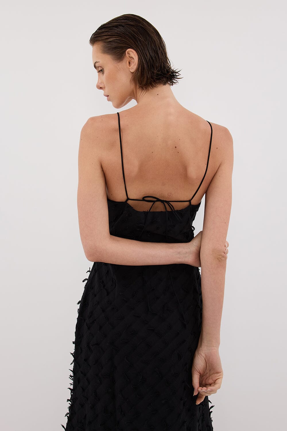 PALOMA BLACK BIAS SLIP DRESS Clothing DISSH Boutiques 