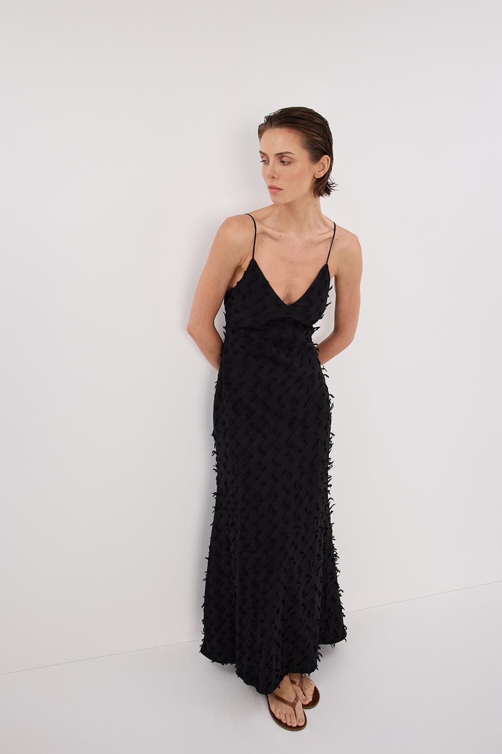 PALOMA BLACK BIAS SLIP DRESS Clothing DISSH Boutiques 
