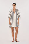 ELLIOT CREAM STRIPE SMOCK DRESS