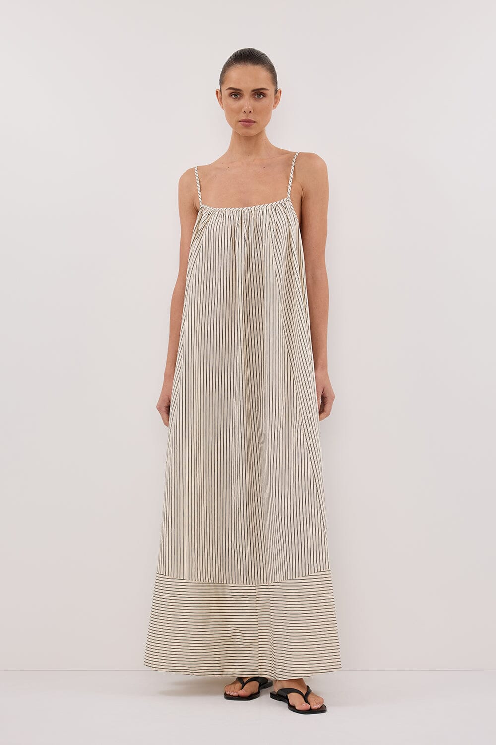 PALMA CREAM SILK BLEND MIDI DRESS Clothing DISSH Boutiques 6 CREAM 