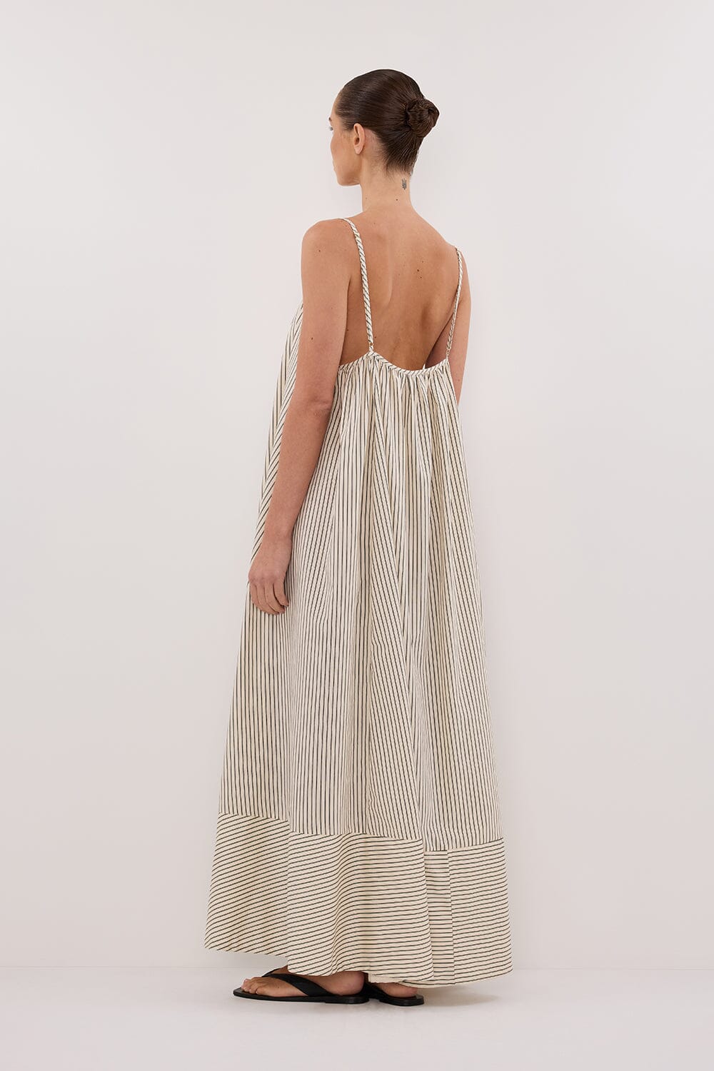 PALMA CREAM SILK BLEND MIDI DRESS Clothing DISSH Boutiques 