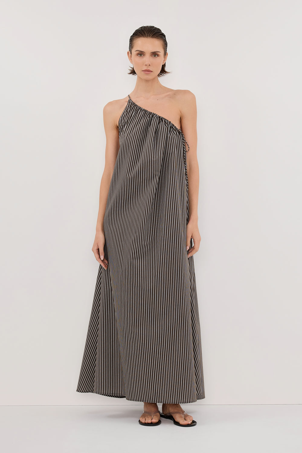 PALMA B.CHOC SILK BLEND MIDI DRESS Clothing DISSH Boutiques 