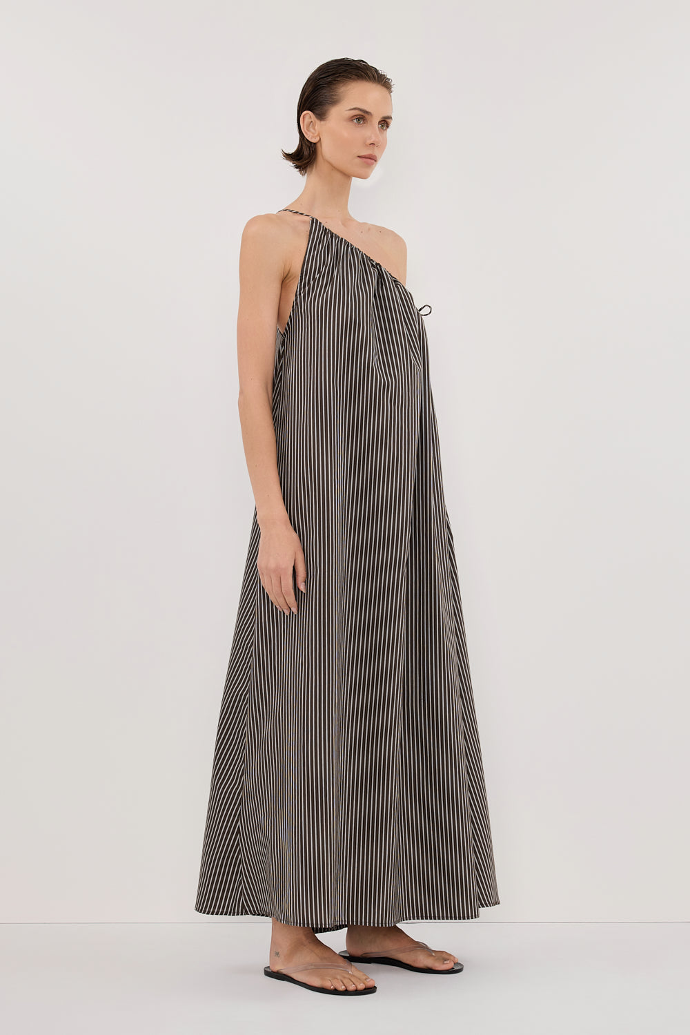 PALMA B.CHOC SILK BLEND MIDI DRESS Clothing DISSH Boutiques 