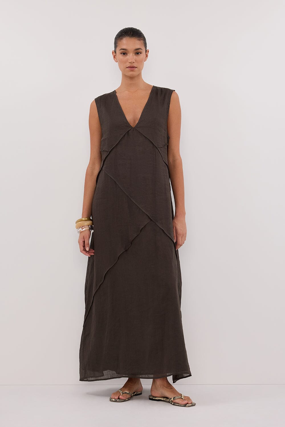 JONA PETROL RAMIE MIDI DRESS Clothing DISSH Boutiques 