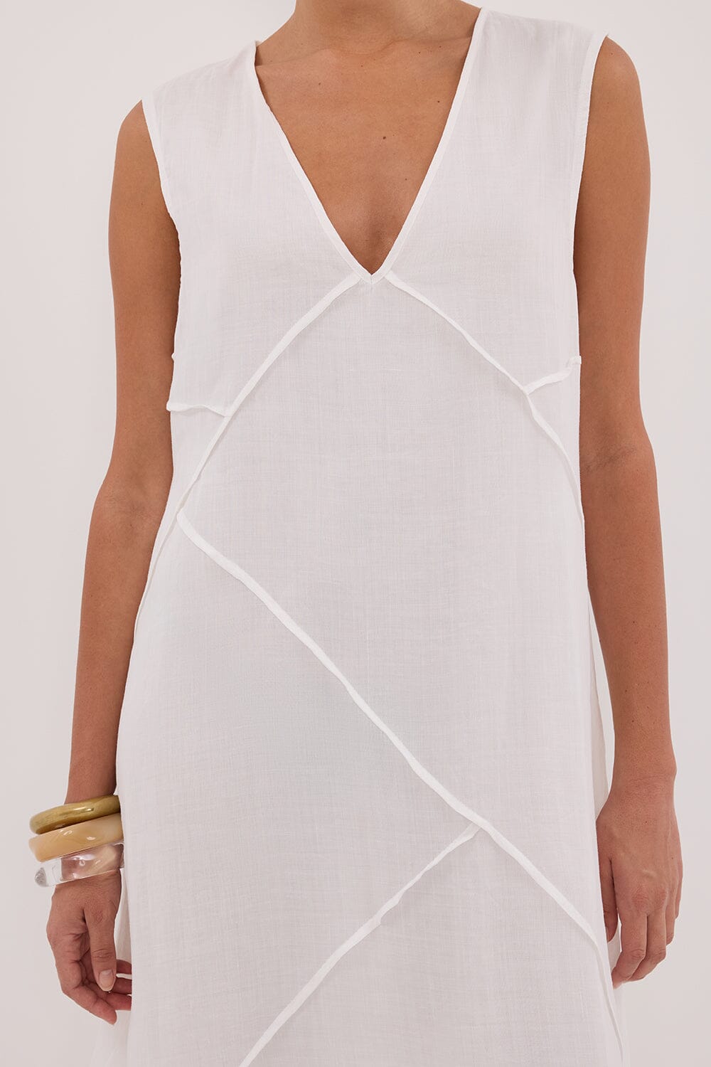 JONA WHITE RAMIE MIDI DRESS Clothing DISSH Boutiques 