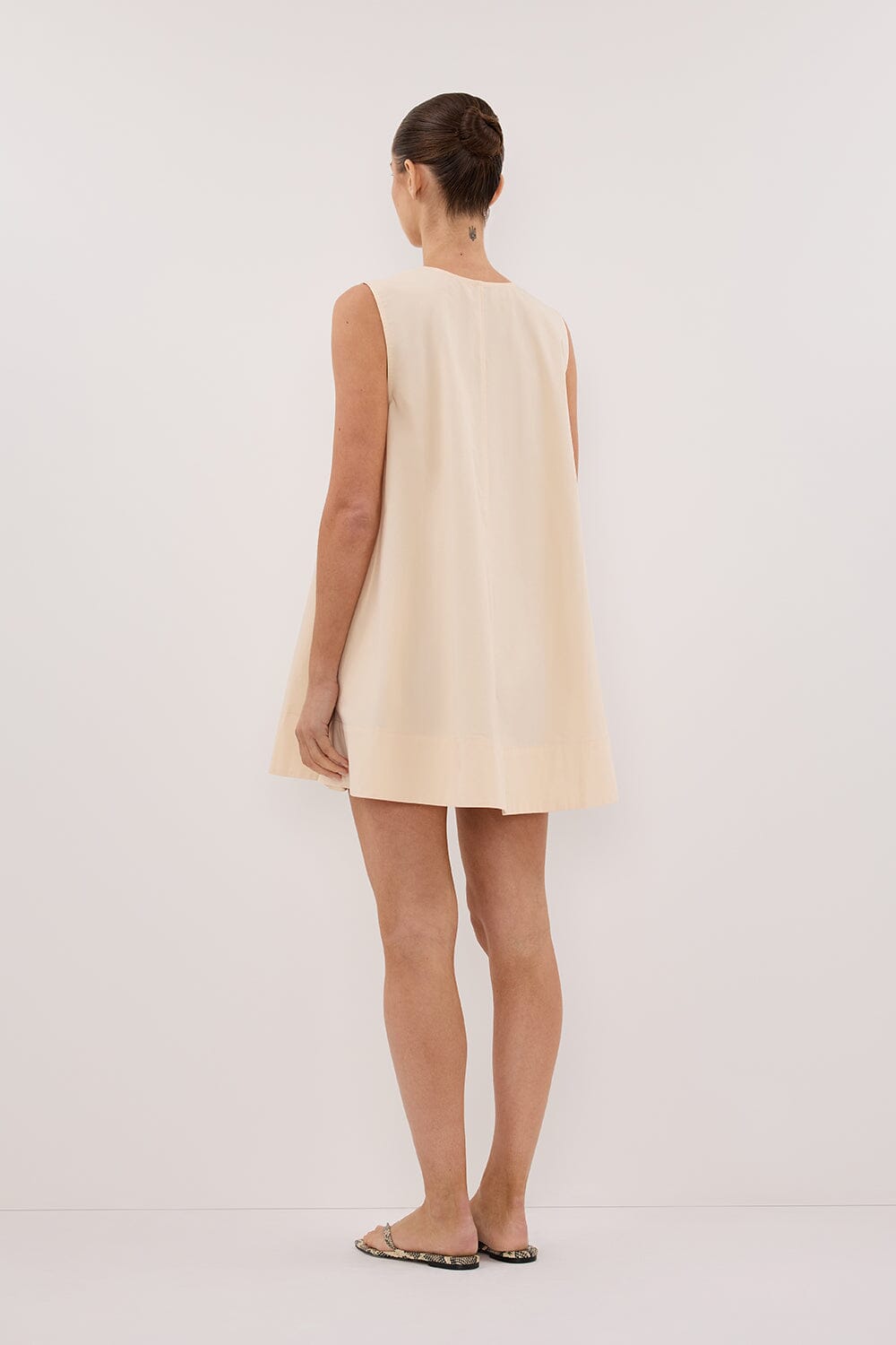 GABBY BUTTERMILK COTTON MINI DRESS Clothing DISSH Boutiques 