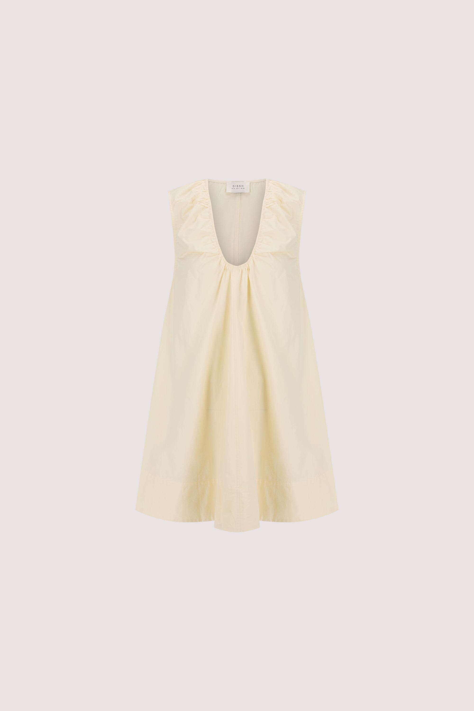 GABBY BUTTERMILK OVERSIZED COTTON MINI DRESS