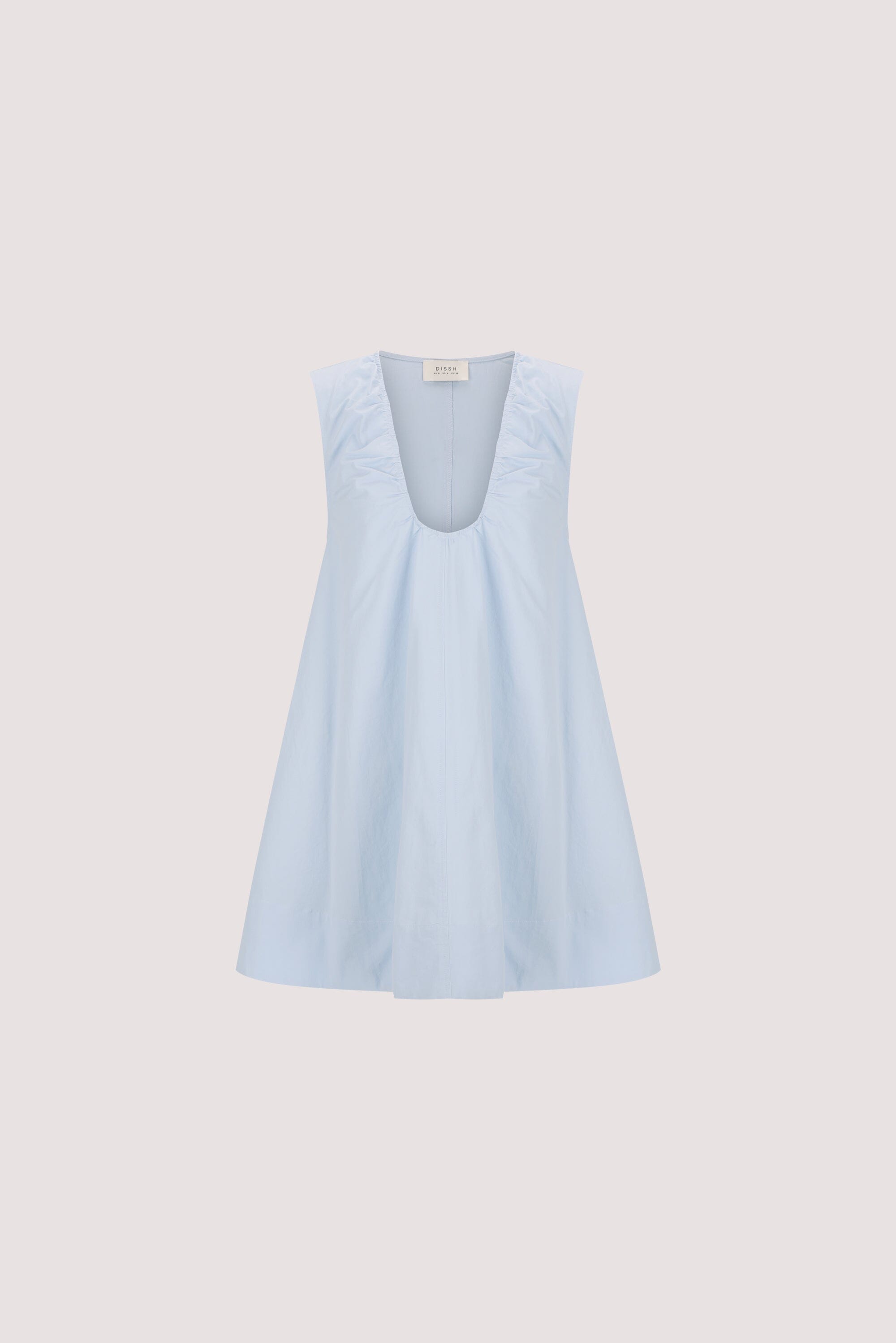 GABBY CORNFLOWER OVERSIZED COTTON MINI DRESS