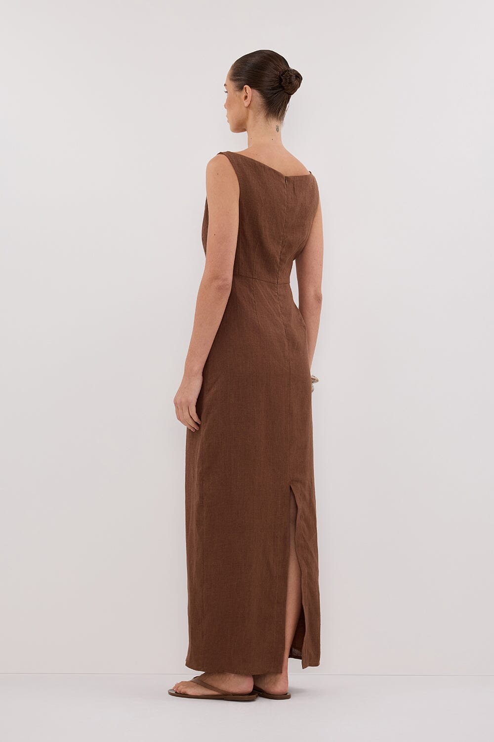 JULE FONDANT LINEN MIDI DRESS Clothing DISSH Boutiques 