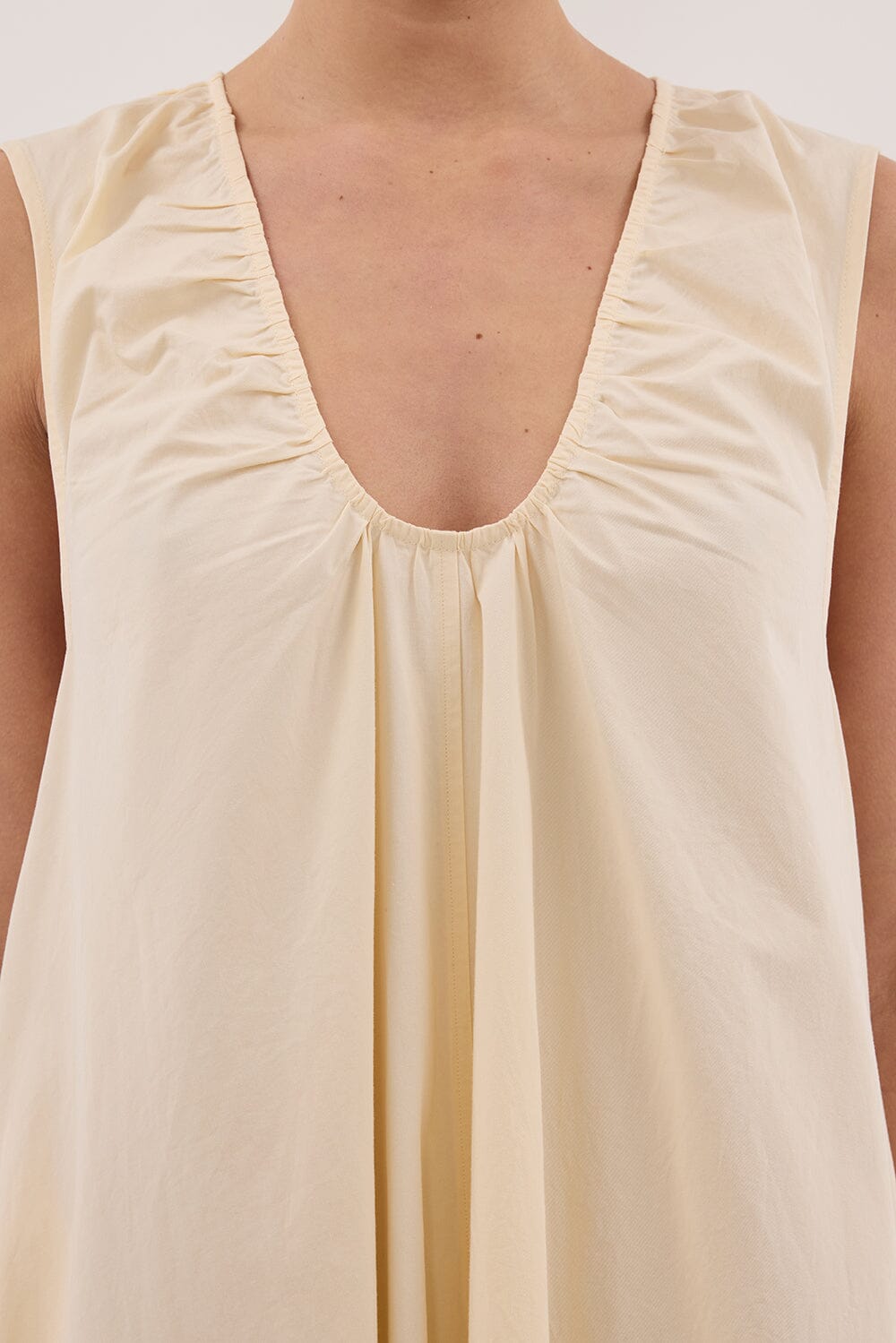GABBY BUTTERMILK COTTON MIDI DRESS Clothing DISSH Boutiques 