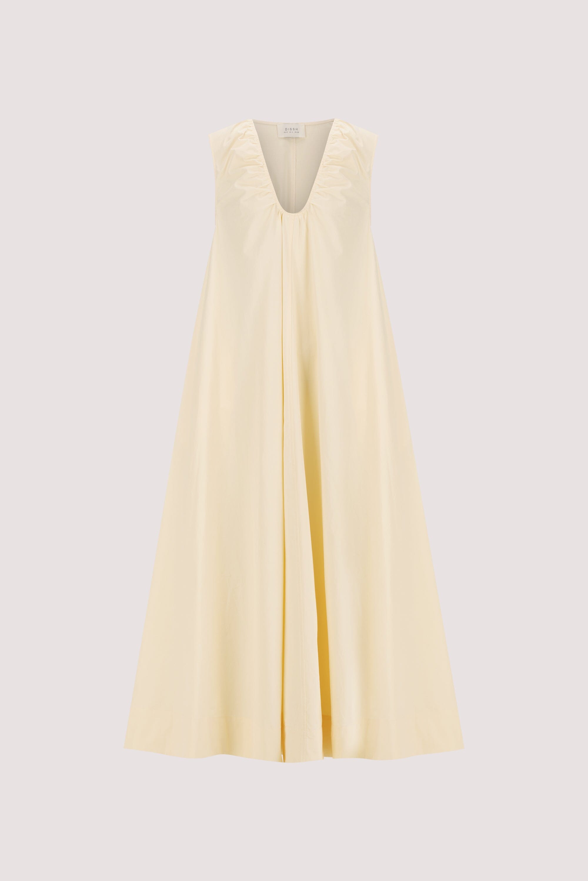 GABBY BUTTERMILK OVERSIZED COTTON MIDI DRESS