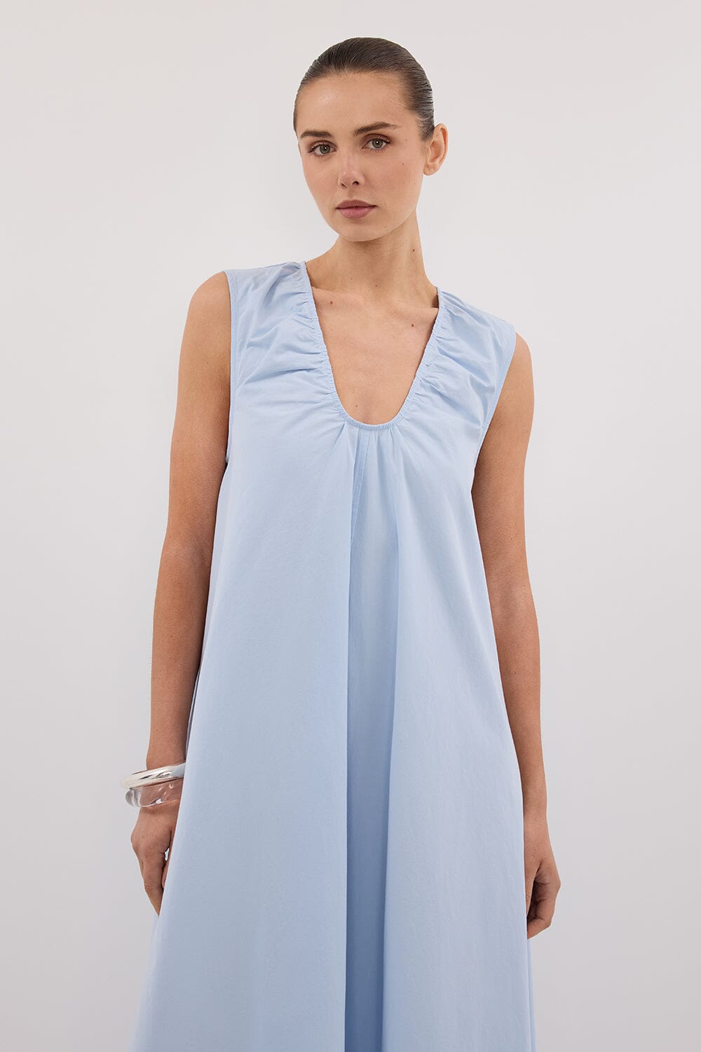 GABBY CORNFLOWER COTTON MIDI DRESS Clothing DISSH Boutiques 