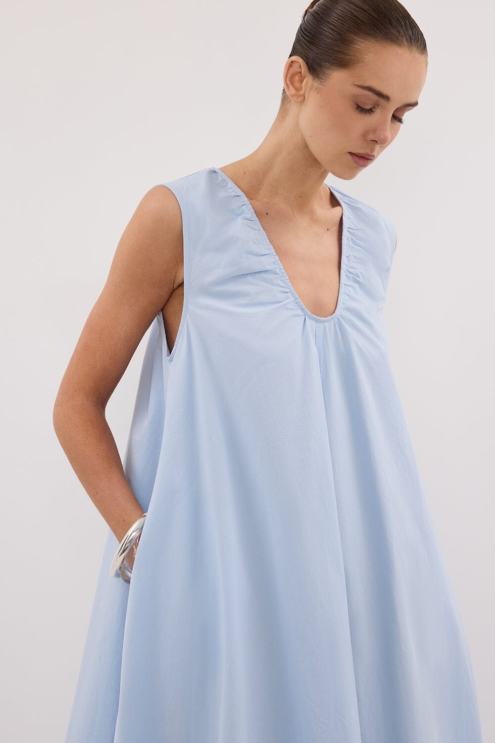 GABBY CORNFLOWER COTTON MIDI DRESS Clothing DISSH Boutiques 