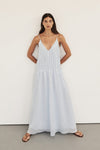 TAHLIA CORNFLOWER RAMIE MIDI DRESS - PRE ORDER