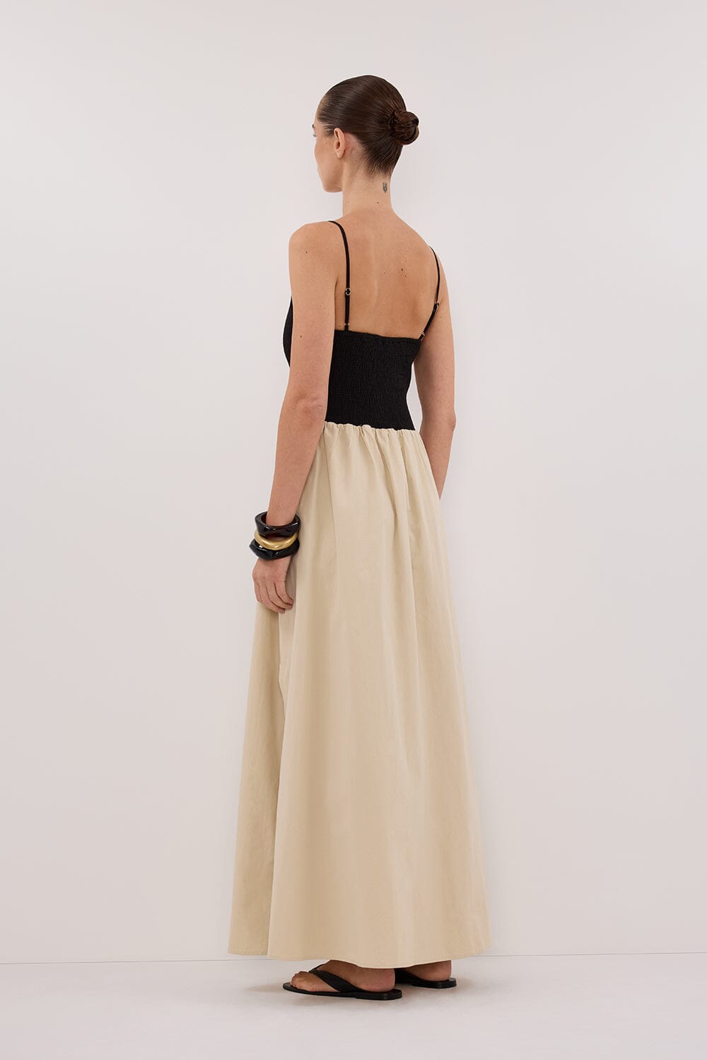 MILANO BLACK/STONE MIDI DRESS Clothing DISSH Boutiques 