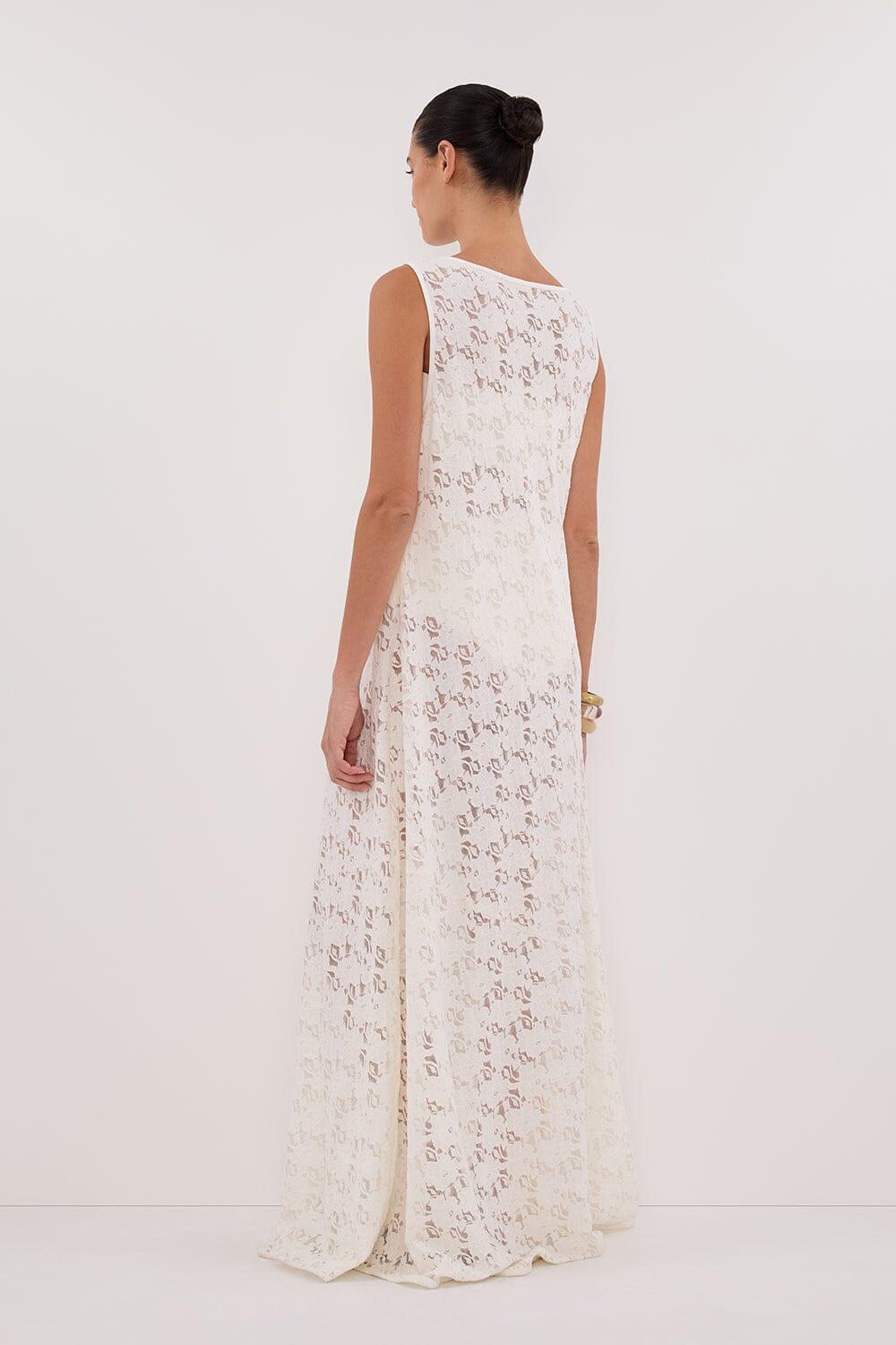 LOULA WHITE LACE MIDI DRESS - PRE ORDER Clothing DISSH Boutiques 