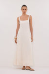 CANNE CREAM MIDI DRESS