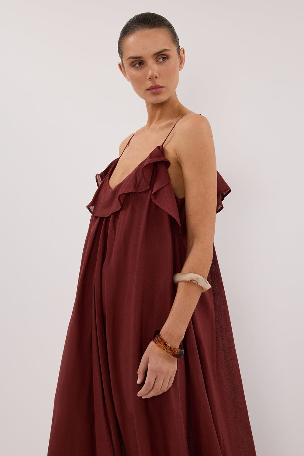 CAPRI SAHARA LINEN BLEND MAXI DRESS Clothing DISSH Boutiques 