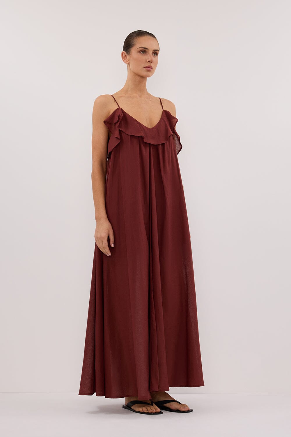 CAPRI SAHARA LINEN BLEND MAXI DRESS Clothing DISSH Boutiques 