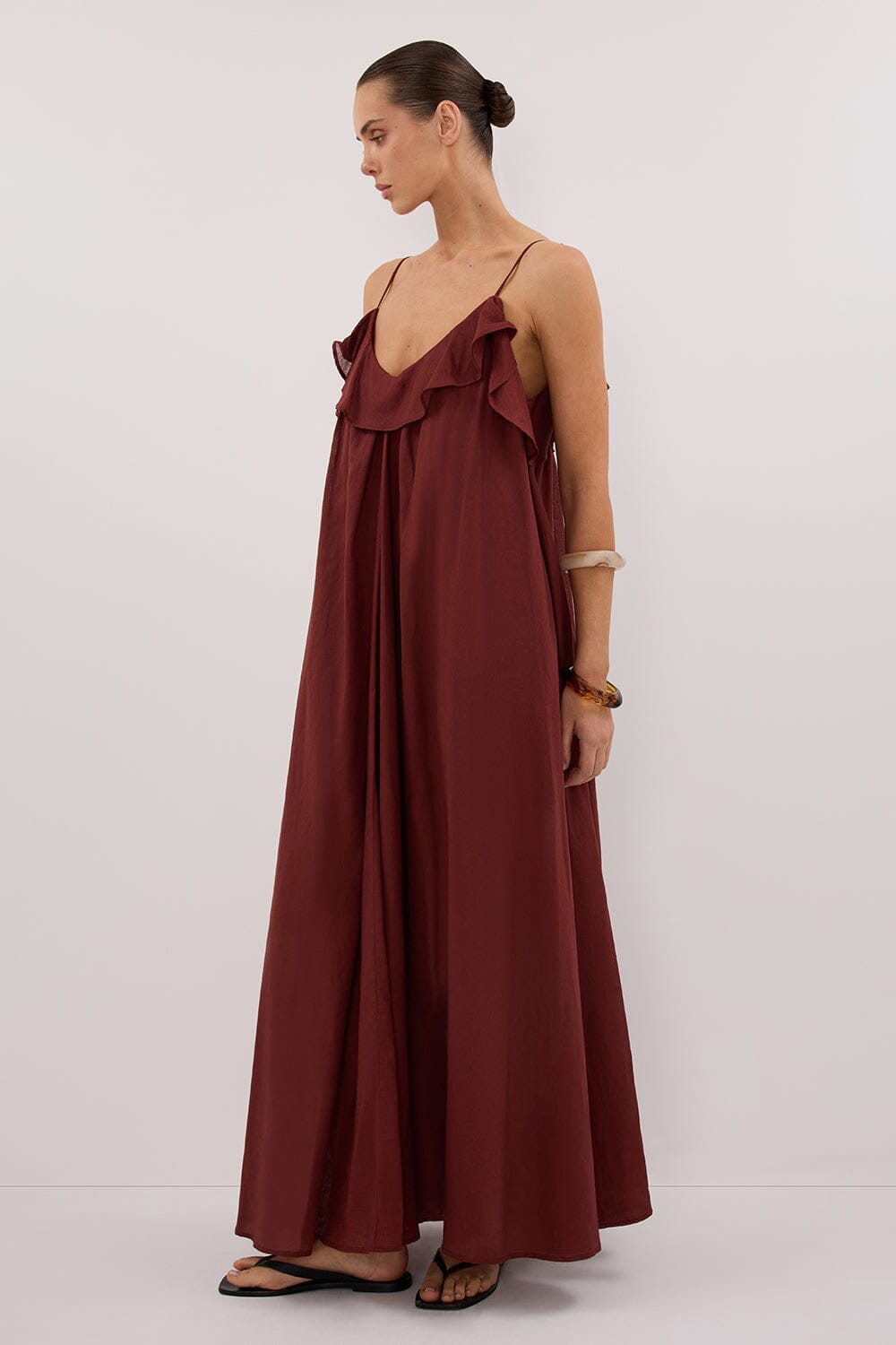 CAPRI SAHARA LINEN BLEND MAXI DRESS Clothing DISSH Boutiques 