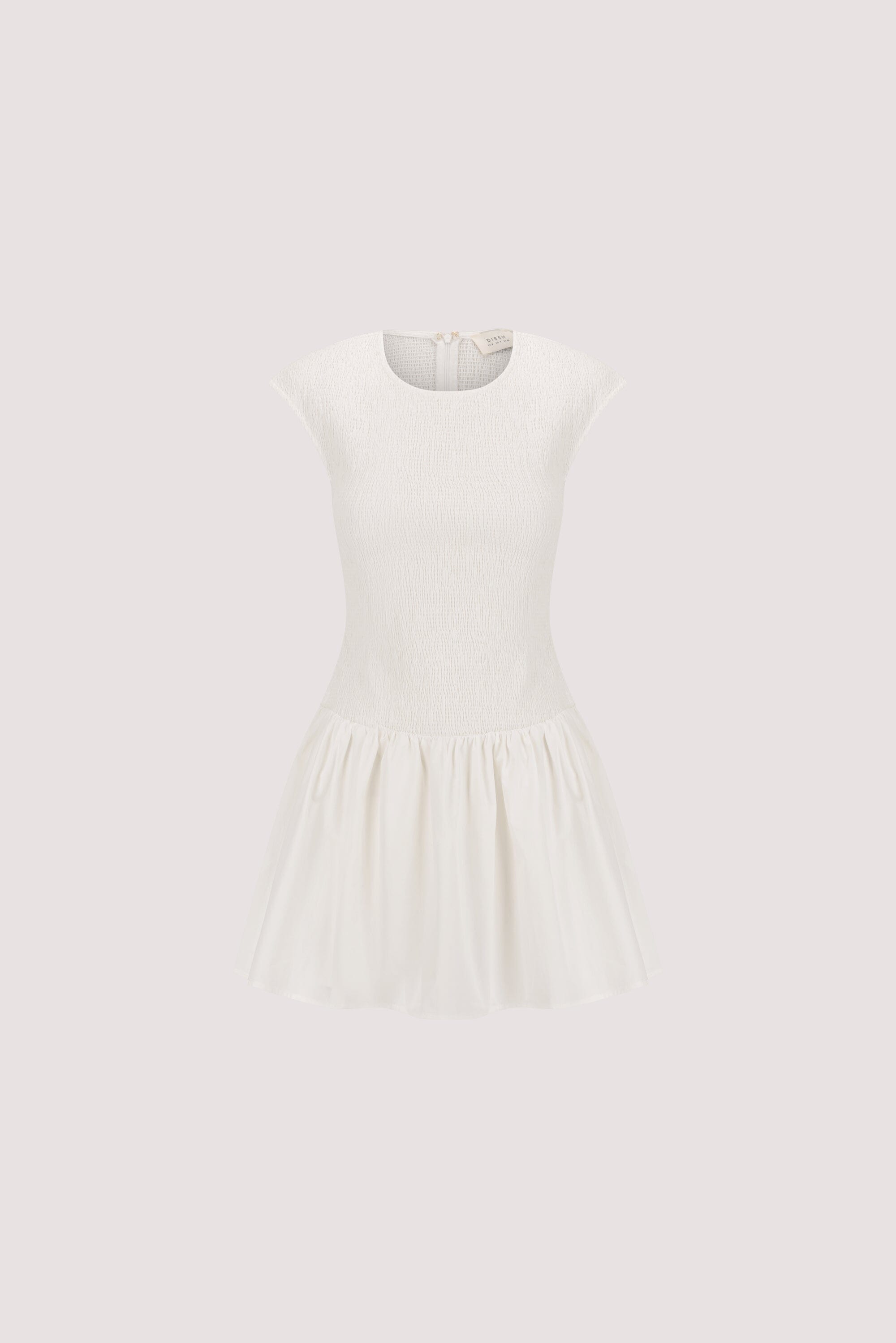 RUBI WHITE COTTON MINI DRESS