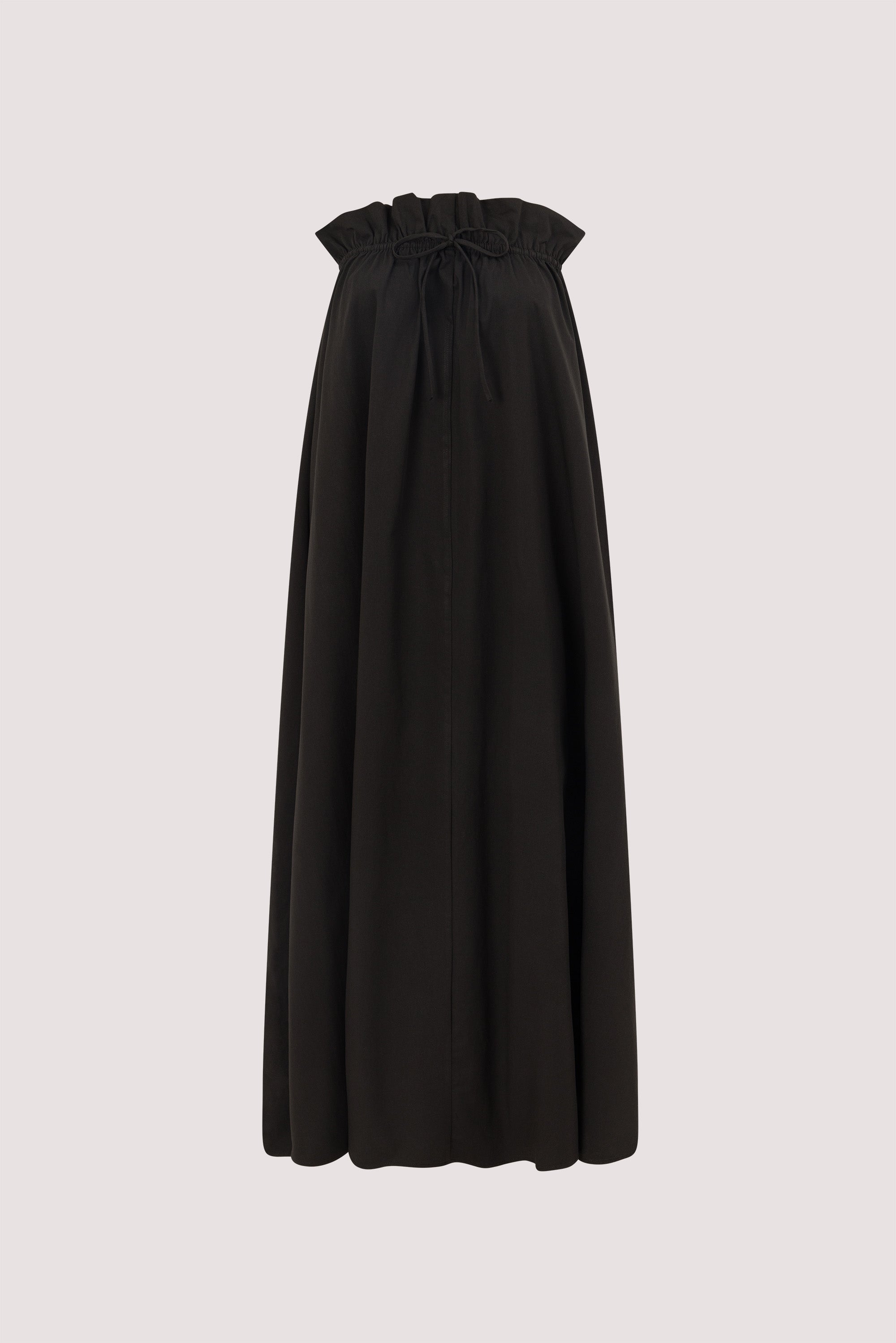 BERNICE BLACK PAPERBAG MIDI DRESS