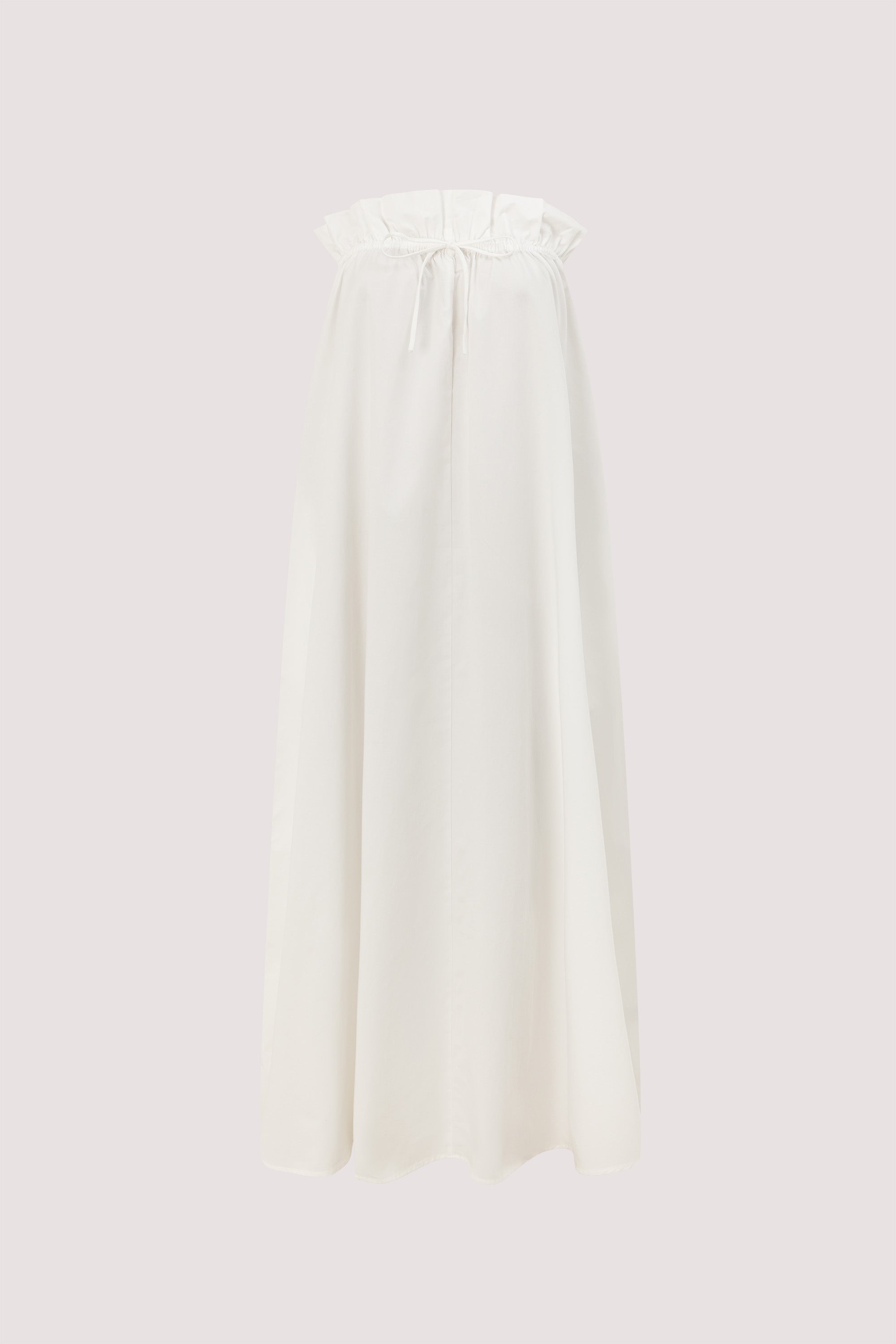 BERNICE WHITE PAPERBAG MIDI DRESS