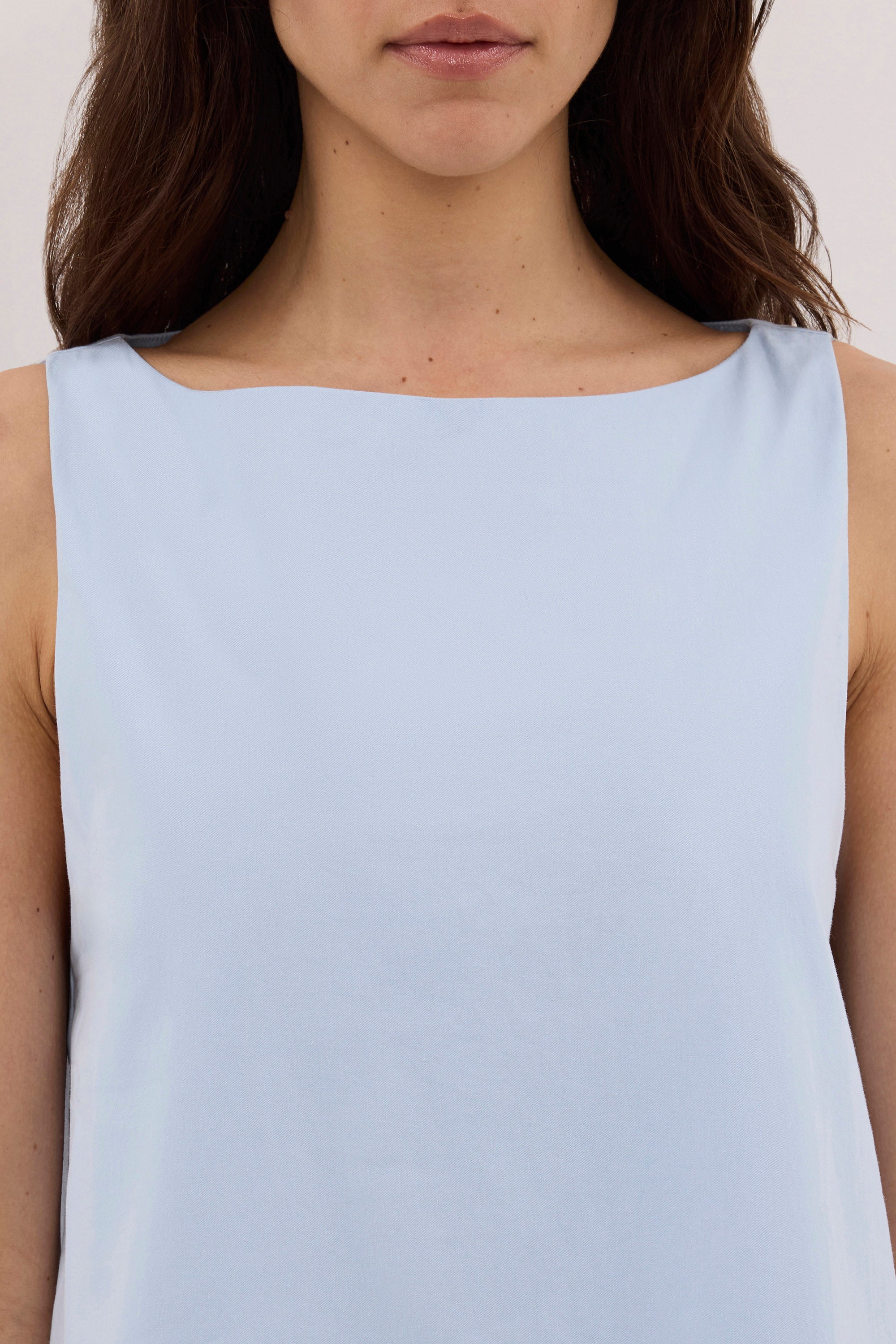JO CORNFLOWER DROP WAIST MINI DRESS