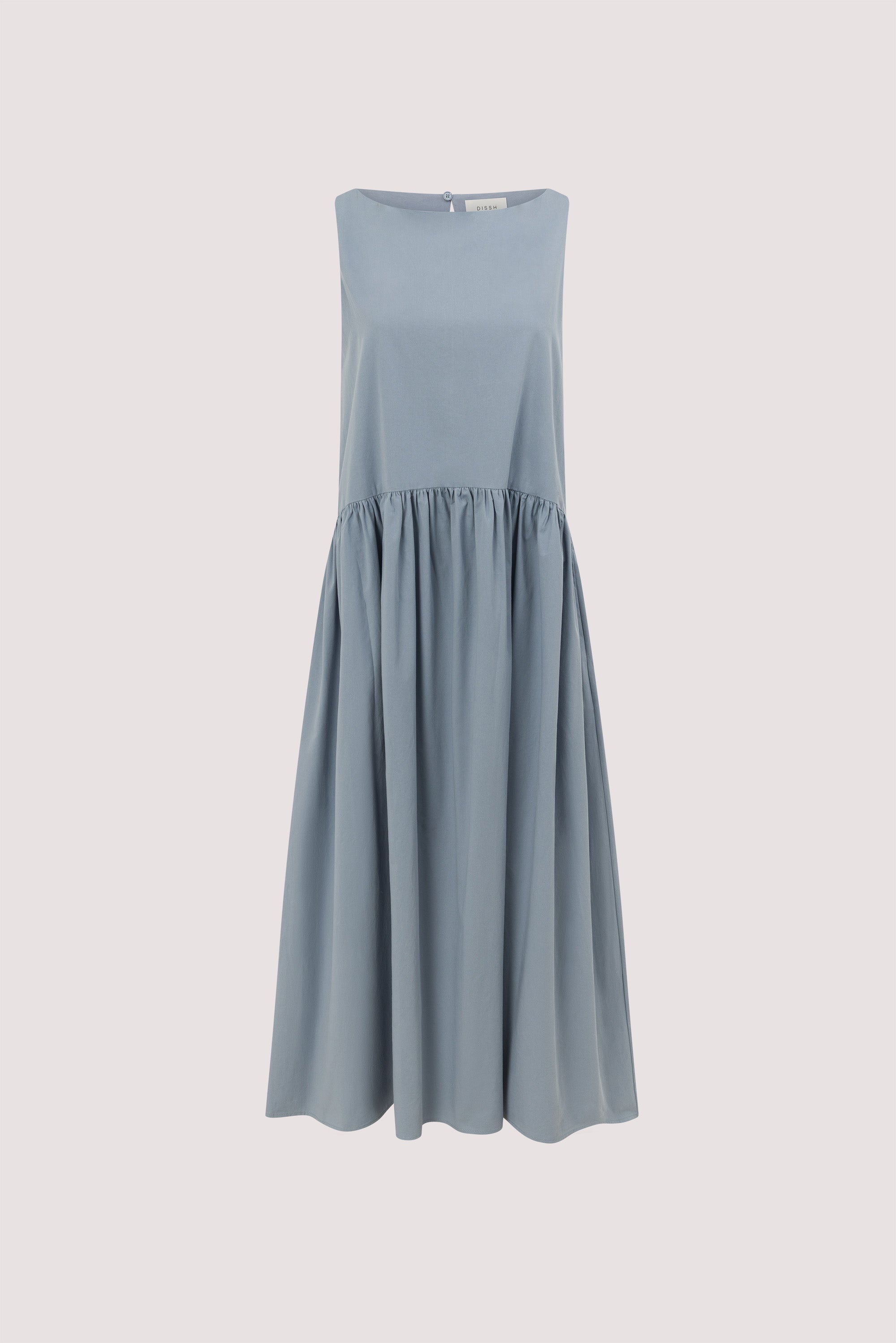 JO SLATE DROP WAIST MIDI DRESS