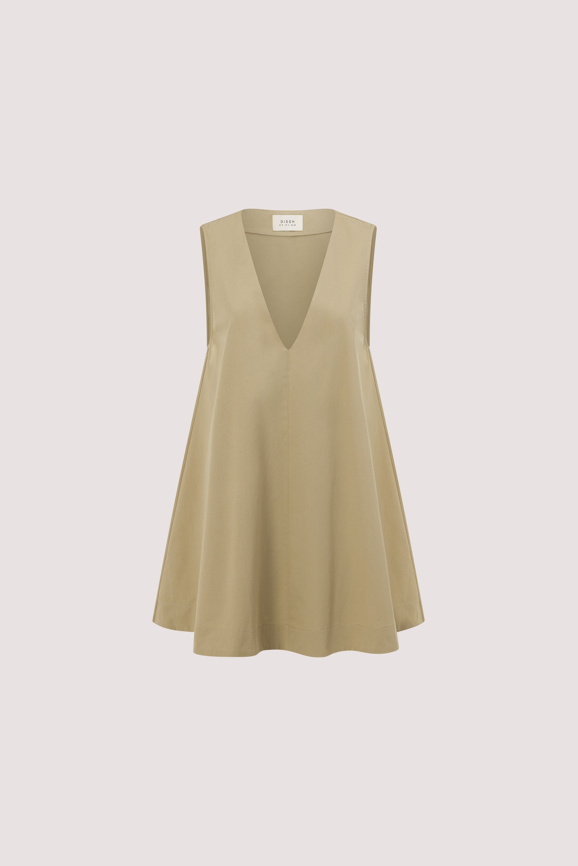 ORLENA ELM SAGE COTTON MINI DRESS