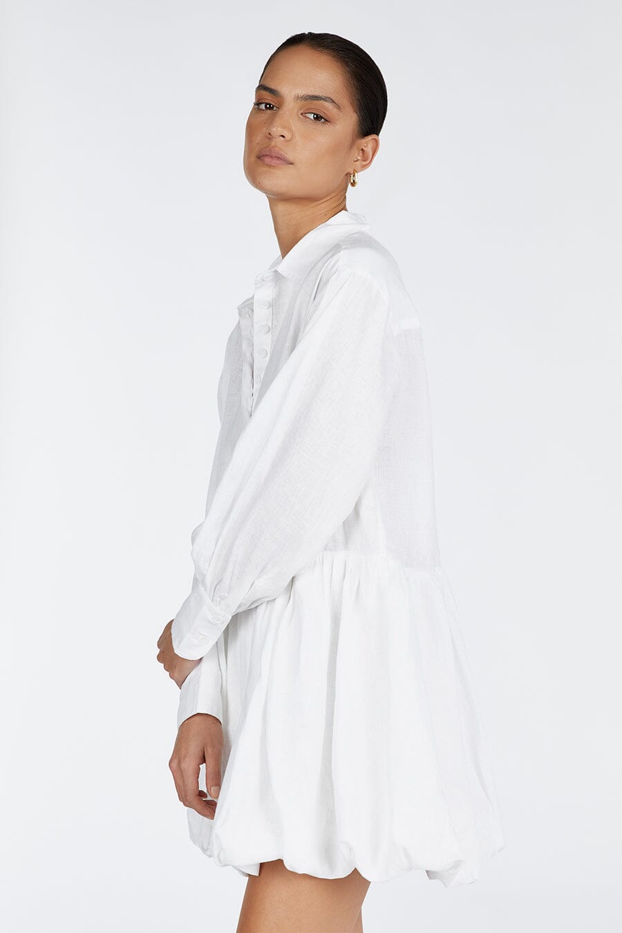 H&m white hot sale shirt dress