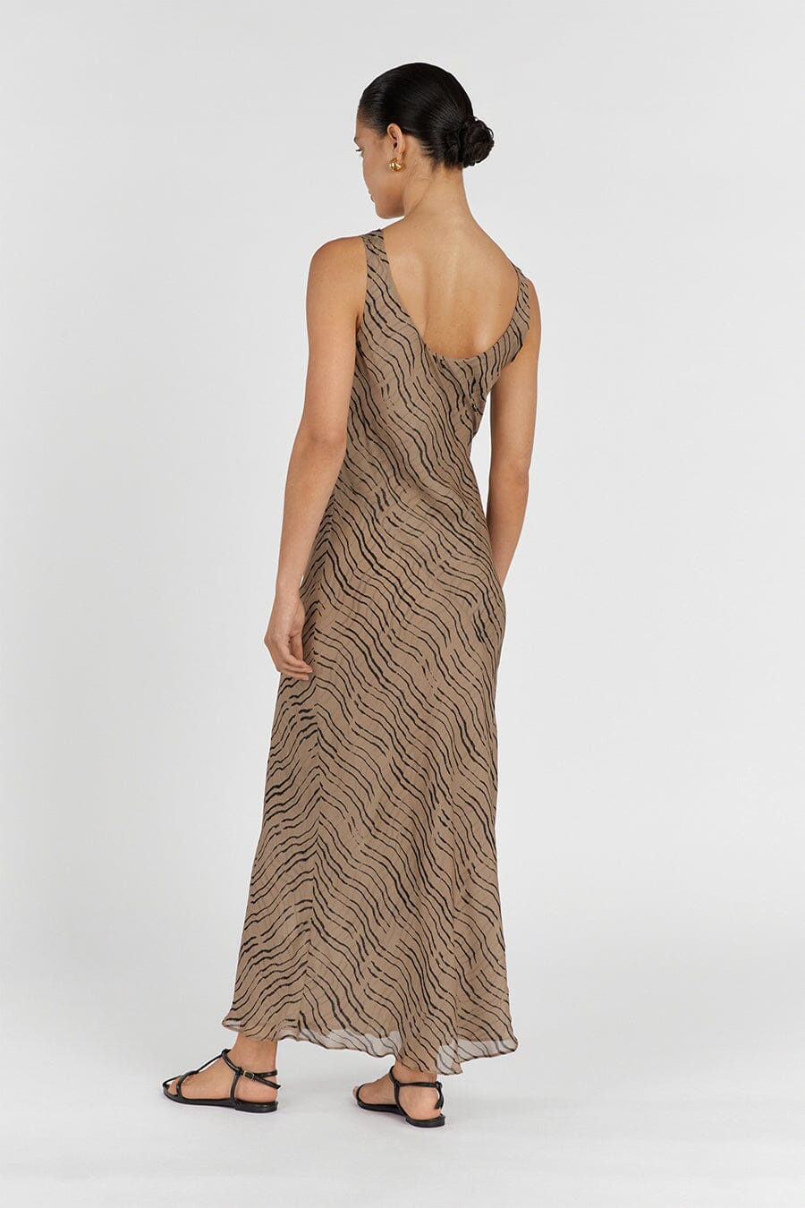 Chocolate cowl outlet maxi dress