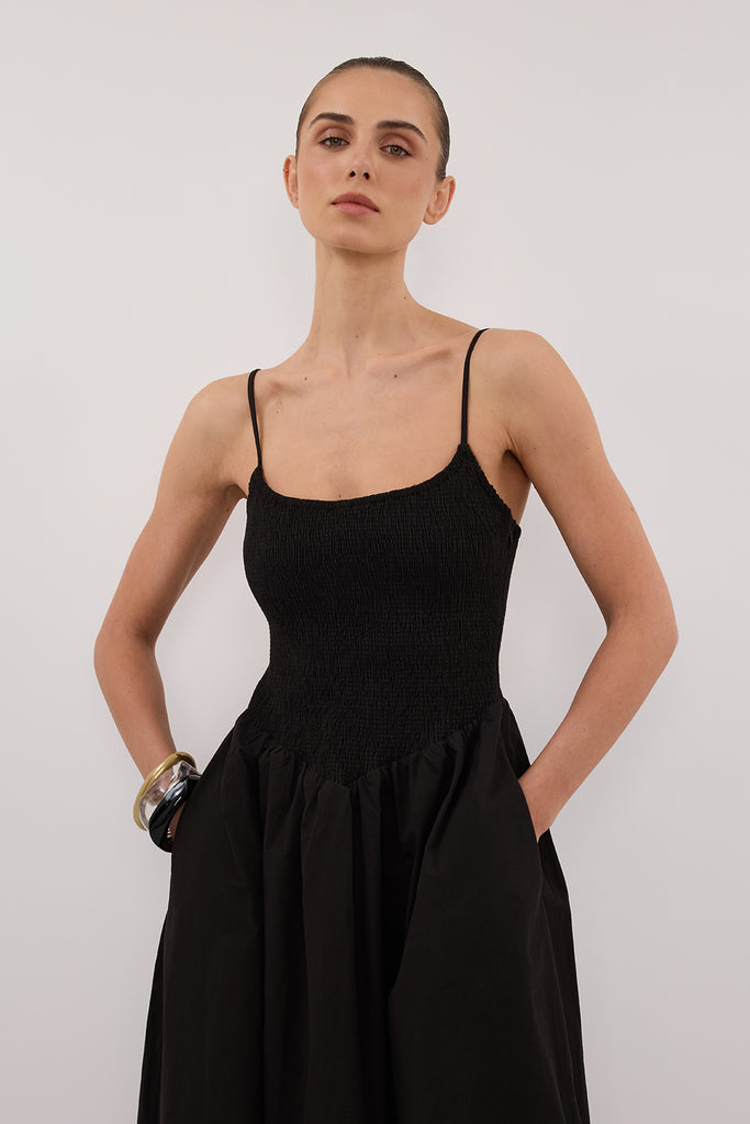 Downtown Midi Dress - Black main image 1