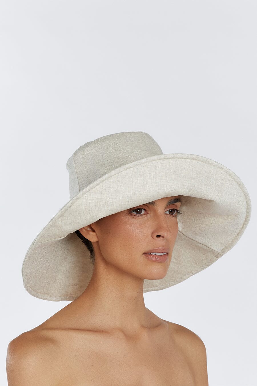 White linen hot sale hat