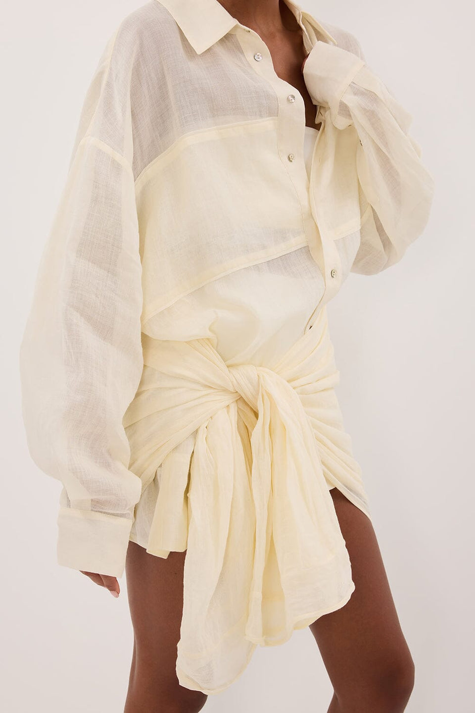TROPEZ STRAW RAMIE SARONG - PRE ORDER Clothing DISSH Boutiques 