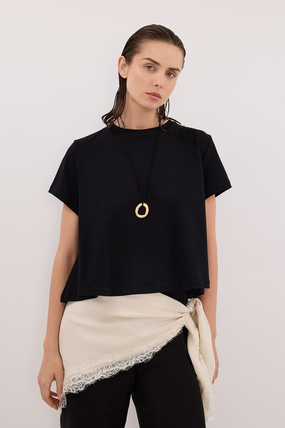 ANDREA SANDSTONE CUPRO LACE SCARF - PRE ORDER Accessories DISSH Boutiques 