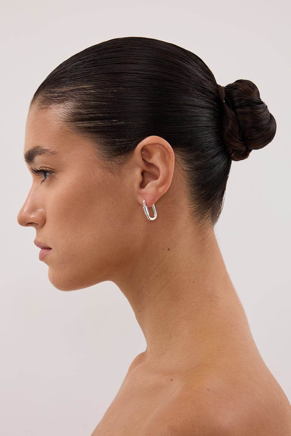 F+H SILVER DISENGAGE HOOP SMALL Accessories F+H STUDIOS 