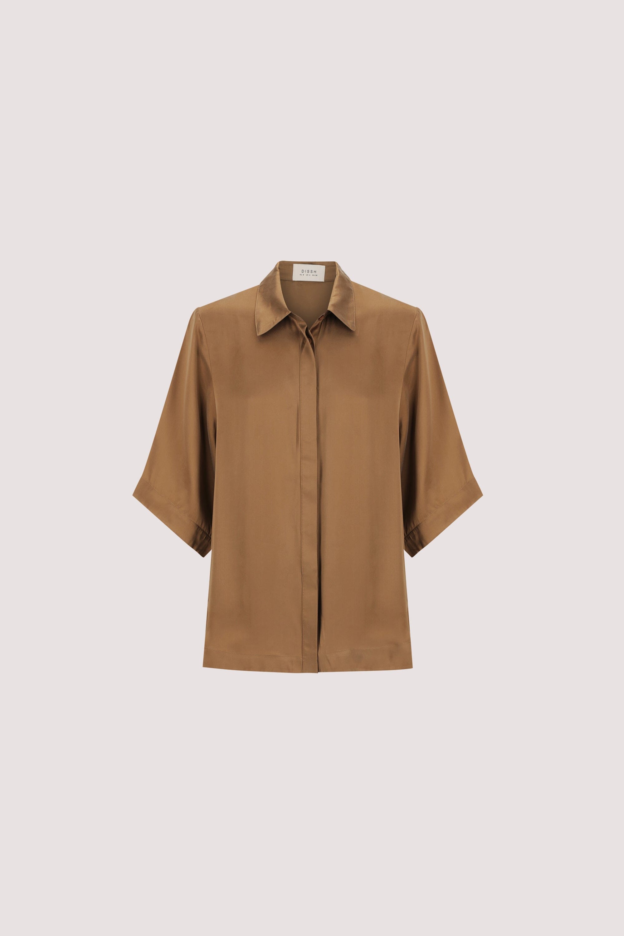 PERCY CHESTNUT SILK SHIRT