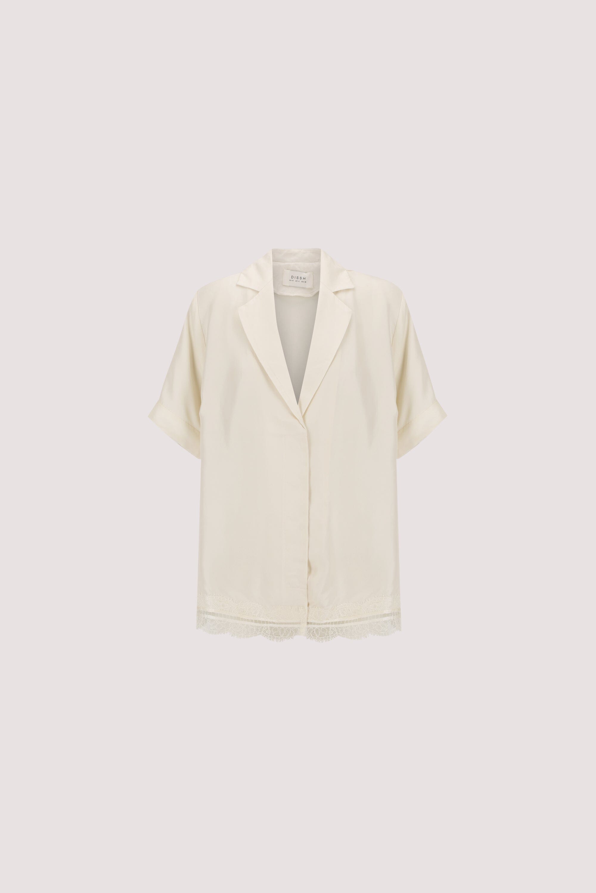 ANDREA SANDSTONE CUPRO LACE SHIRT