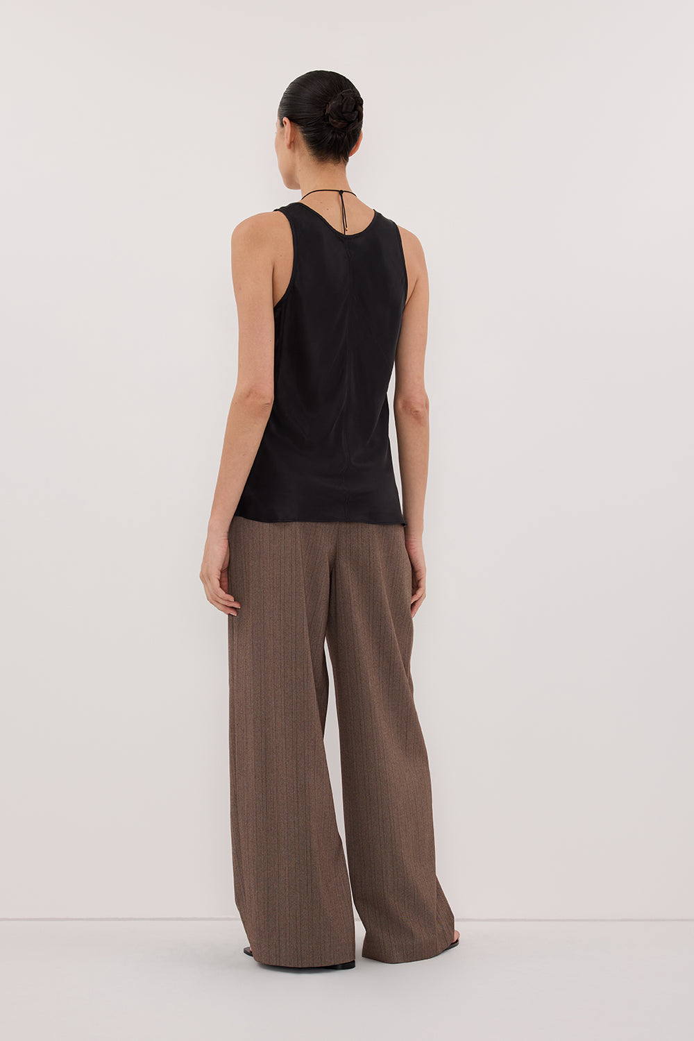COLETTE BLACK SILK CAMI TOP - PRE ORDER Clothing DISSH Boutiques 